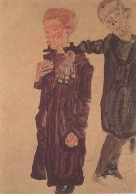 Egon Schiele Two Guttersnipes (mk12) china oil painting image